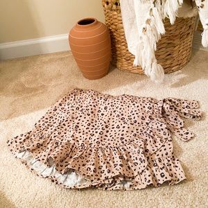 Perfect Game Day Cheetah Print Skort